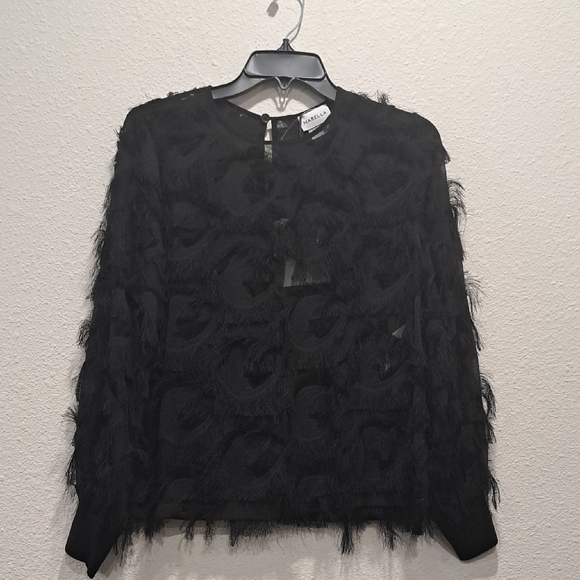 Marella Damien Feather Long Sleeve Top - Picture 4 of 13